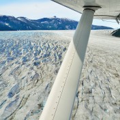 Flug über Juneau Eisfeld