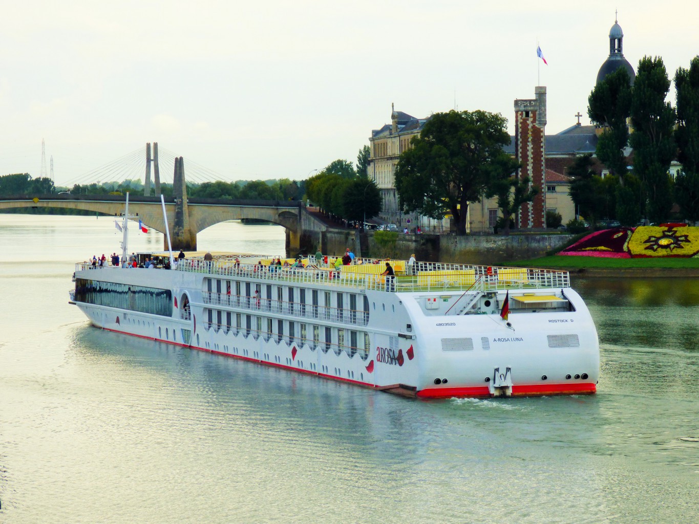 ArosaLuna auf der Saone in Frankreich