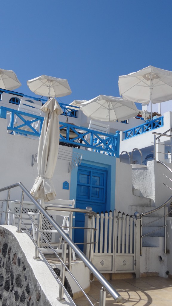 Santorini Architektur in Blau-Weiß Copyright S. Schaeffer