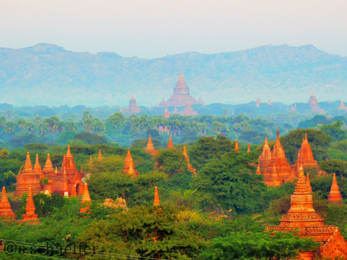 Bagan Tempelfeld, Myanmar 